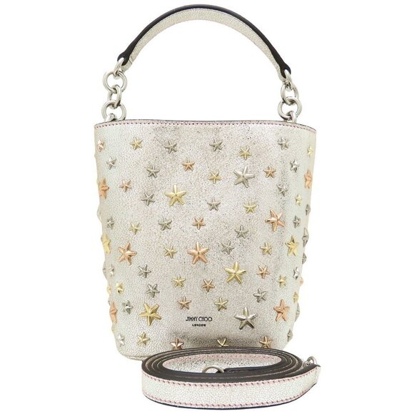 JIMMY CHOO Silver Leather Bag - Picture 1 of 9